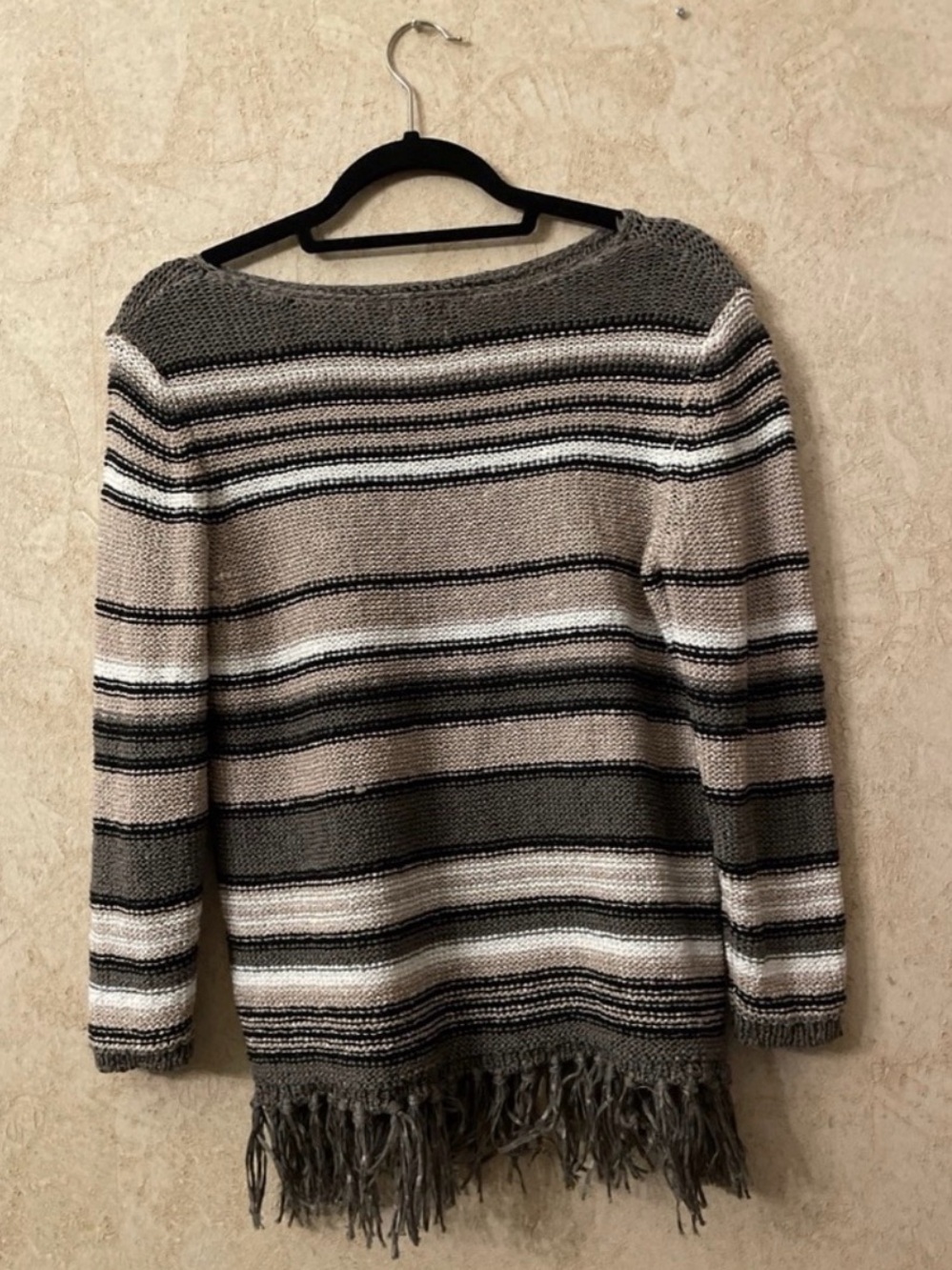Ruby Rd. Sweater With Fringe Size Medium - Picture 3 of 5